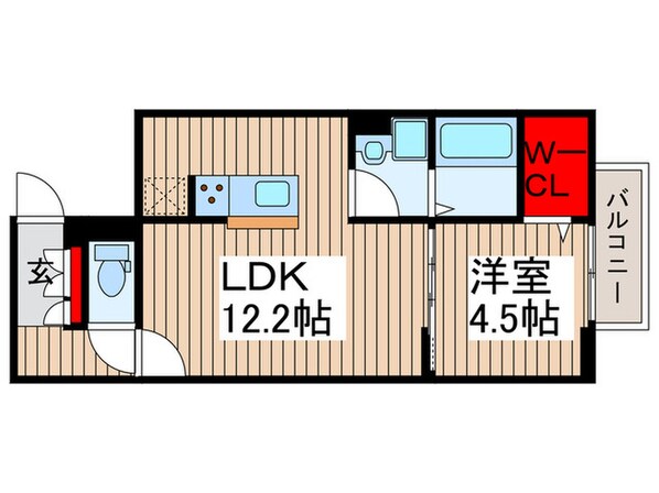 ルリアン保木間の物件間取画像